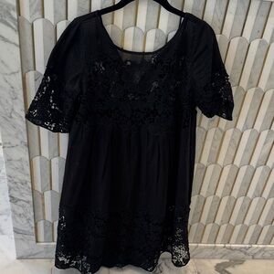 HOLDING HORSES Black Lace Blouse